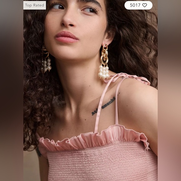 V. Chapman Lily Ruched & Ruffled Stretch Satin Midi Dress Dusty Rose NWT - Picture 10 of 10